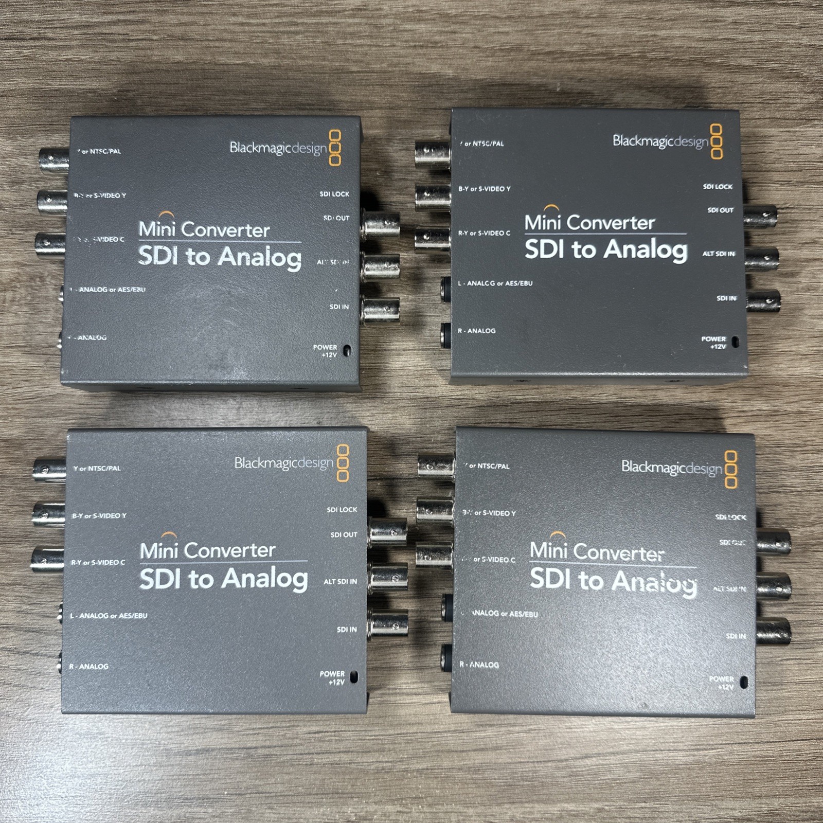 LOT OF 4 Blackmagic Design Mini Converter 2 SDI to Analog