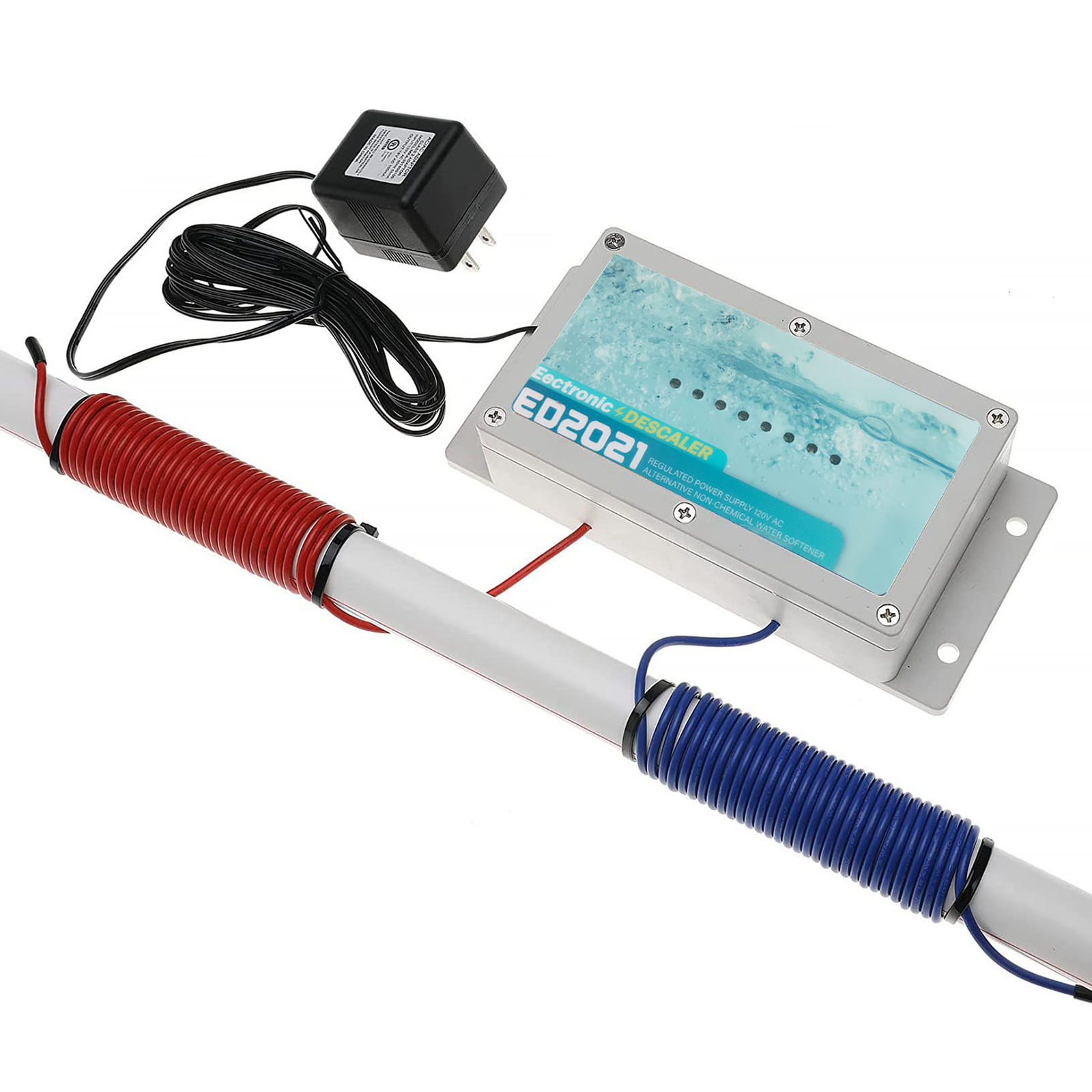 2021E ED2021 Electronic Water Descaler, Alternative Water Softener, Salt Free