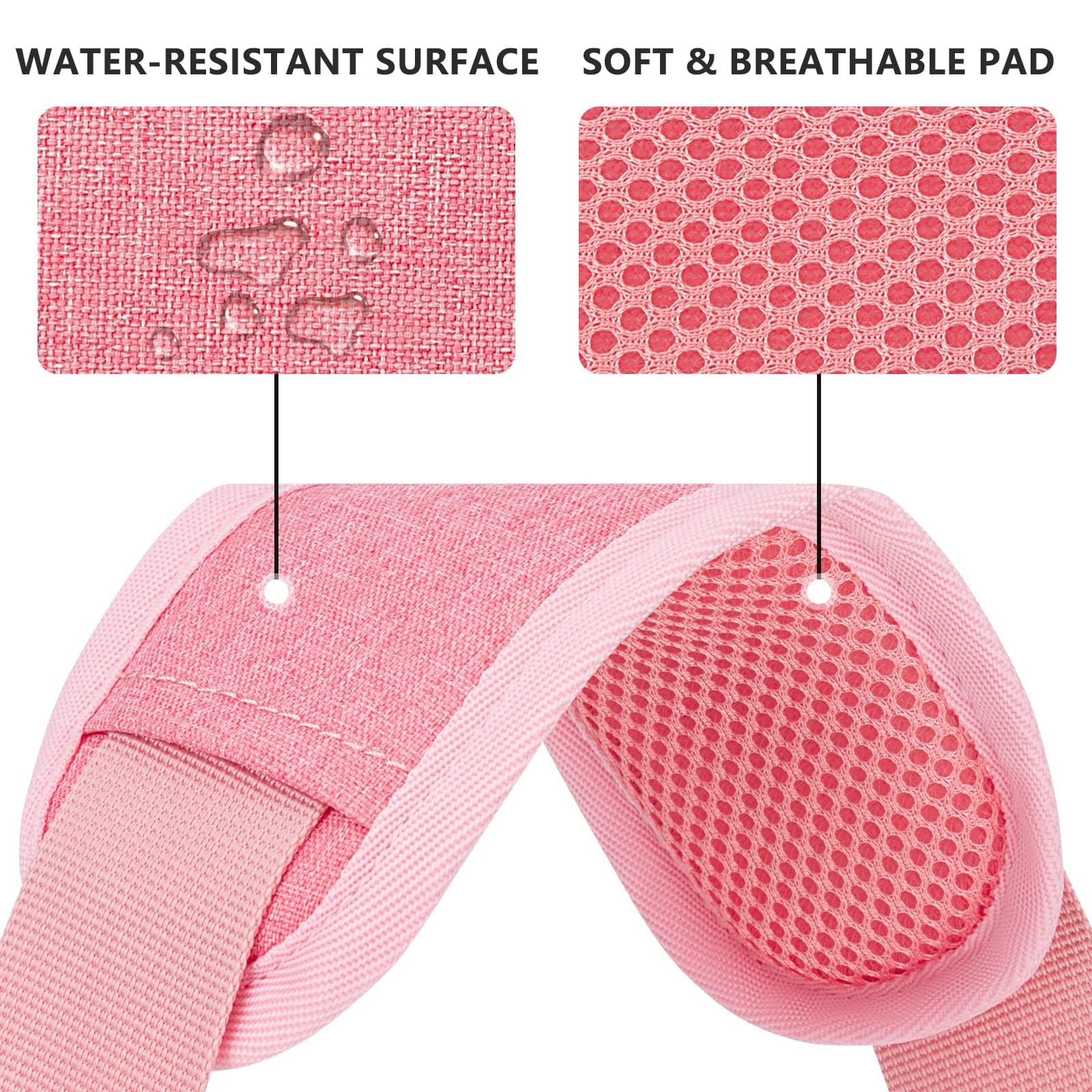 RAINYEAR 59 Inch Shoulder Strap Strap for Laptop Bag, Pink
