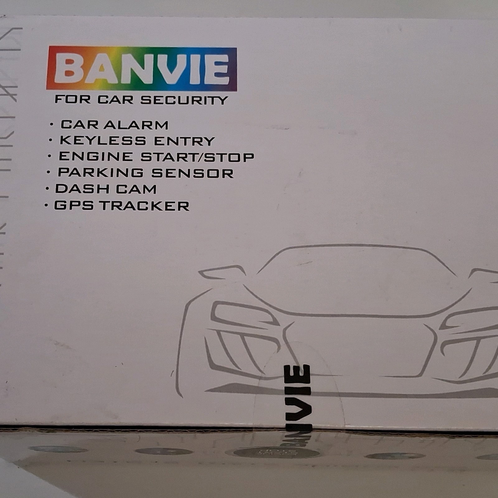 Banvie Car Alarm Engine Start System With Keyless Entry Open Box/Never Used