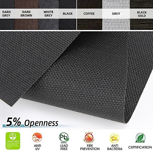 Motorized Outdoor Patio Shades with Remote Control, Compatible A Fabric Sample