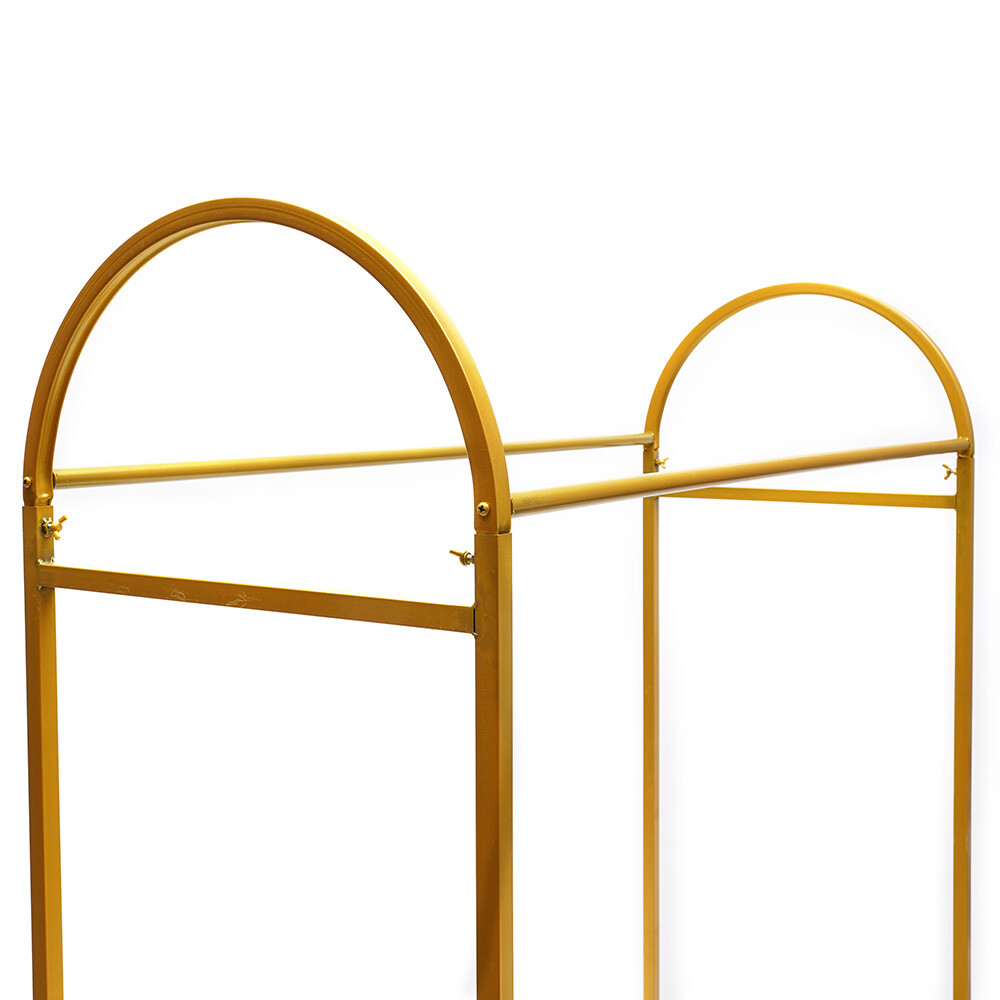 Metal Garment Rack Closet Organizer Stand Clothes Rod Wardrobe Garment Organizer