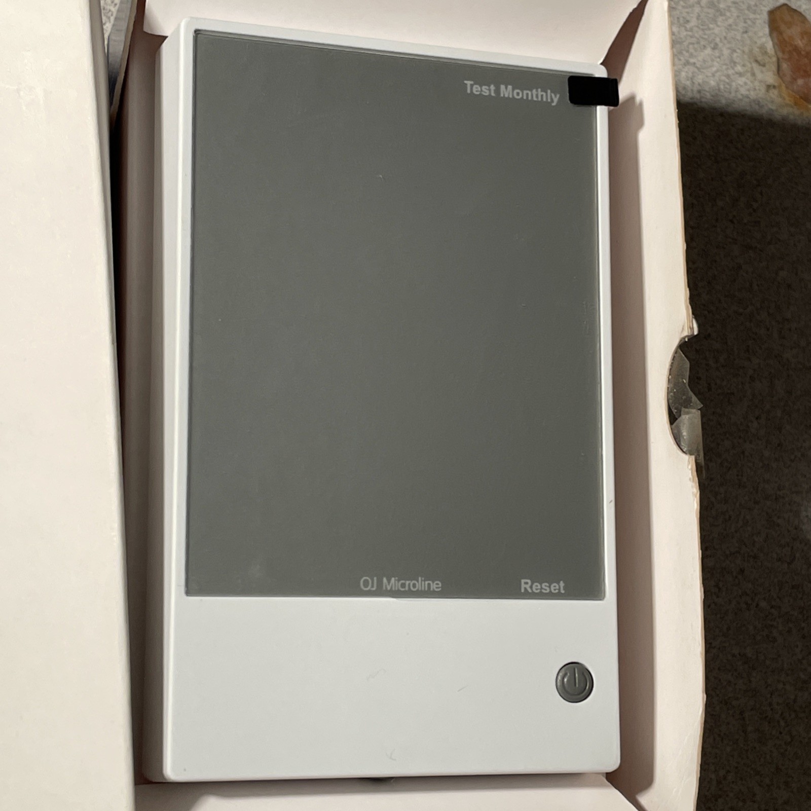 OJ Electronics 5-2 Day Programmable Thermostat 3''x4.75'' White Dual Voltage