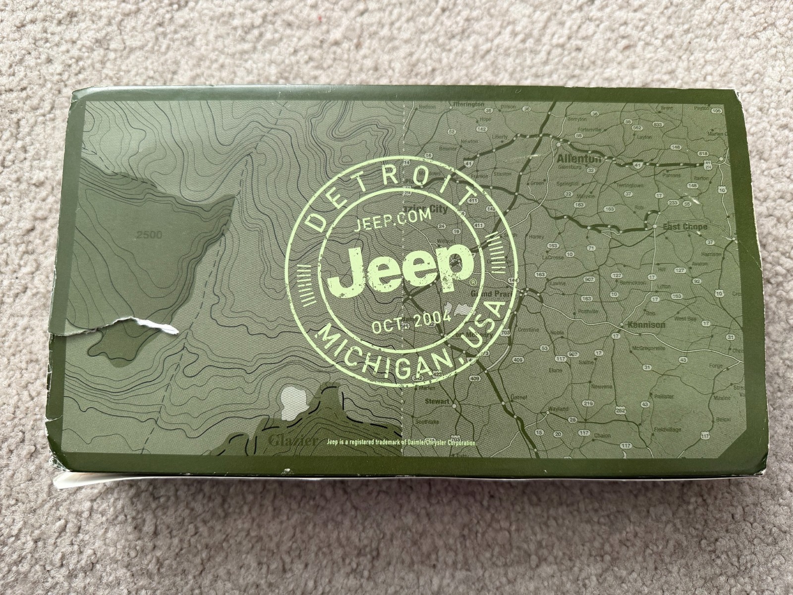 Jeep Compass and Mechanical Wind Up Stop Watch with Box