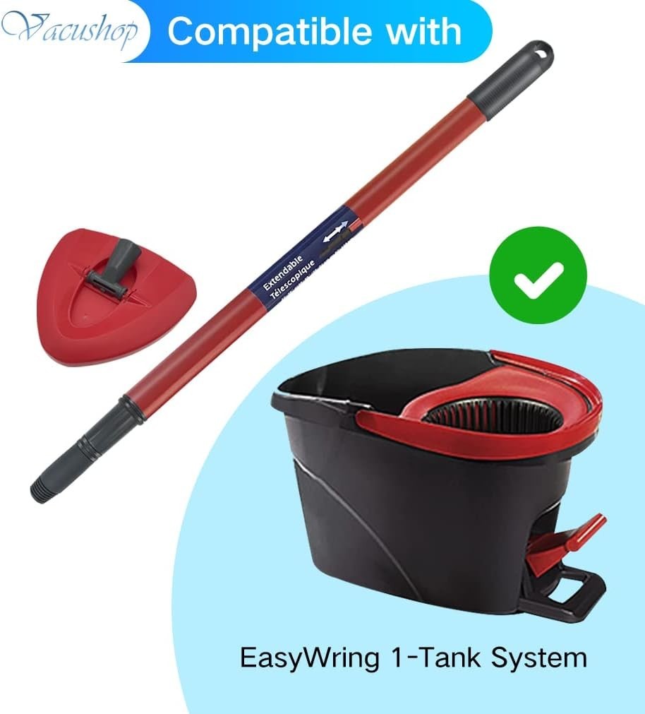 Mop Accessories Replacement for O-Ceda Spin Mop Handle x1 pcs Handle+Base