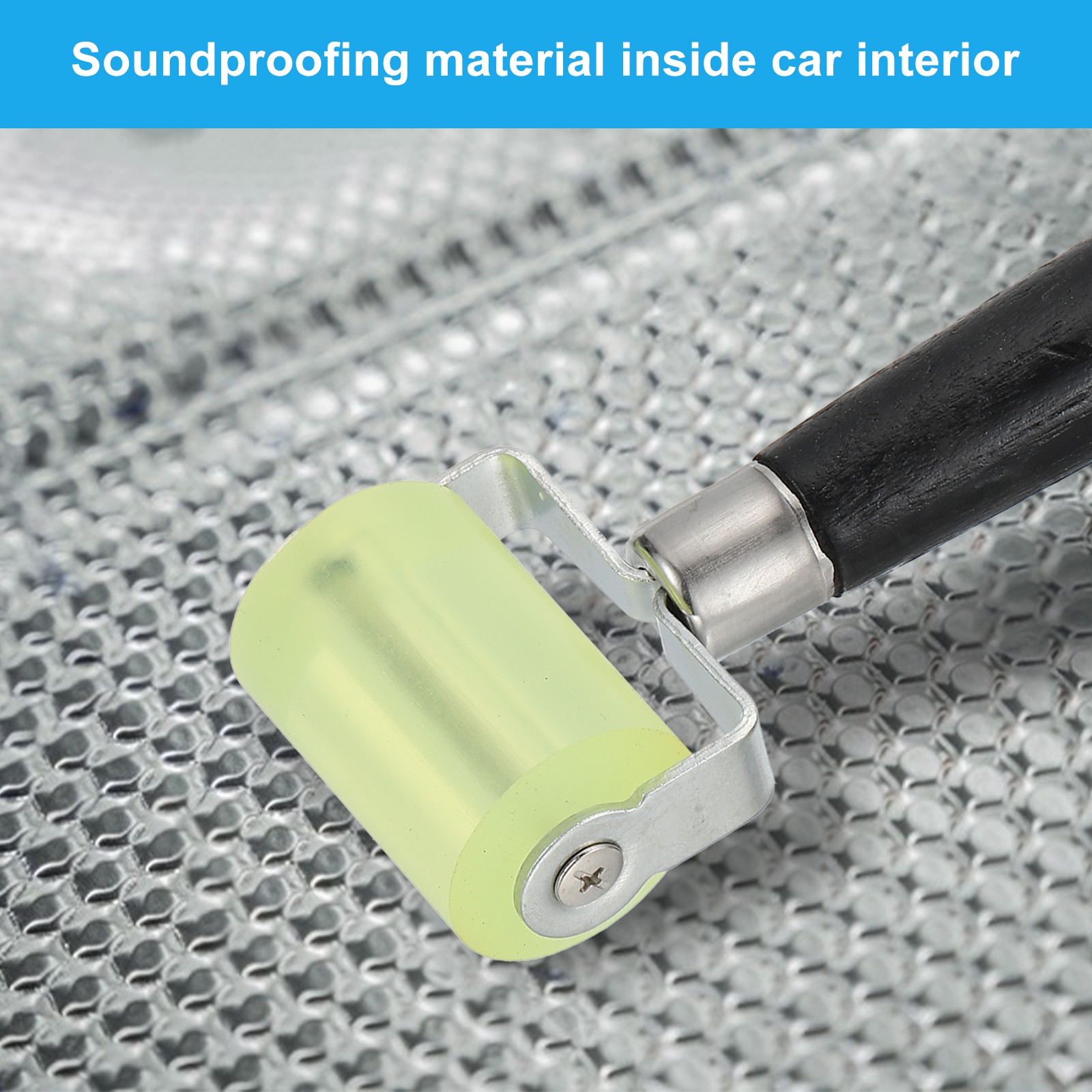 1.2" Sound Deadening Roller, 2pcs Insulation Tool Seam Roller Black