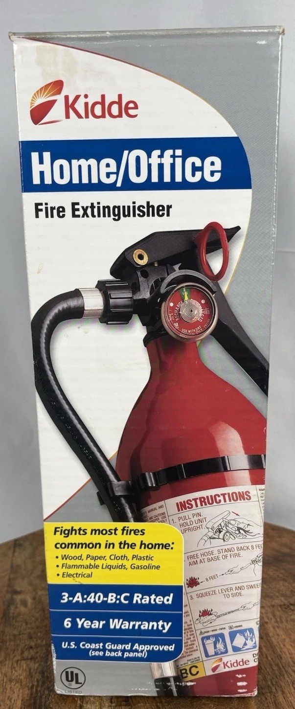 Kidde Fire Extinguisher Unsealed