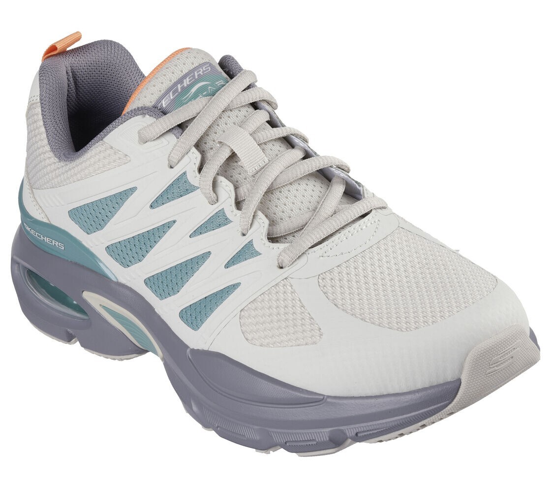 Man Skechers Sketch Air Ventura Revell Sneaker Shoe 232657 Gray/Green Brand New