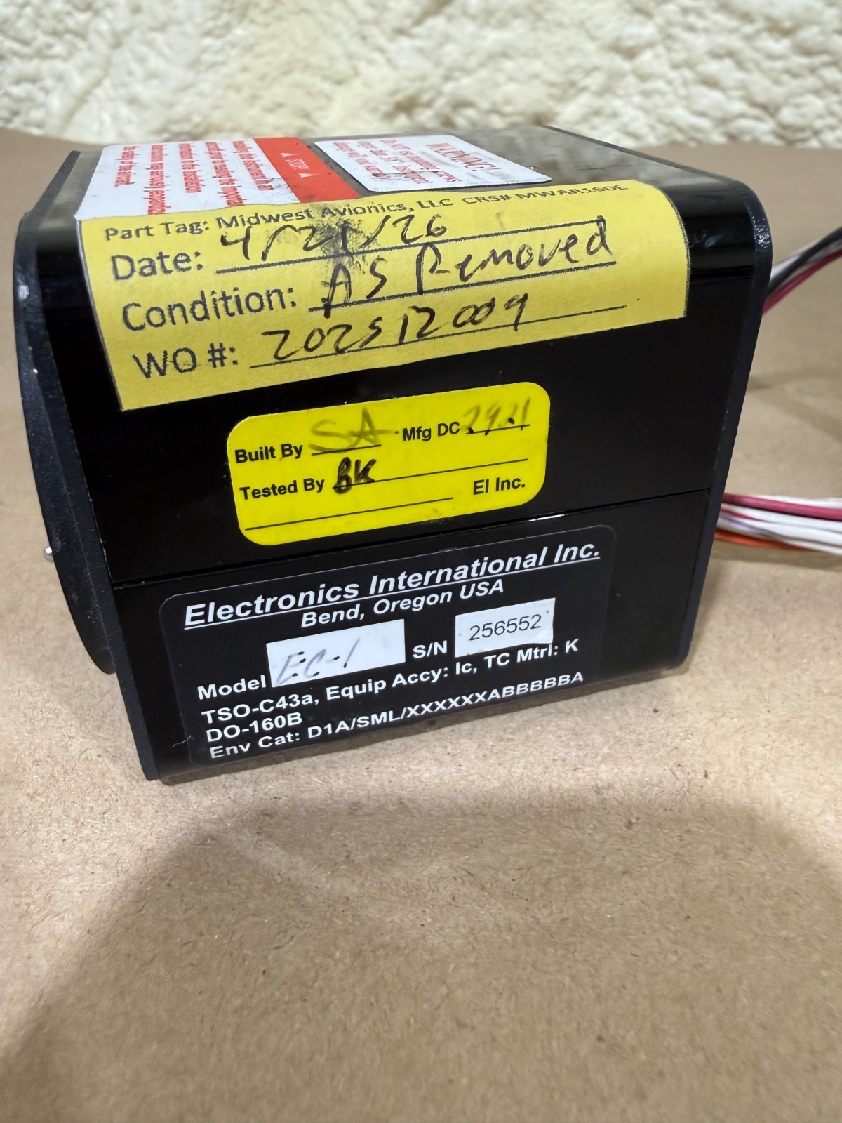 EC-1 Electronics International EGT-CHT Indicator
