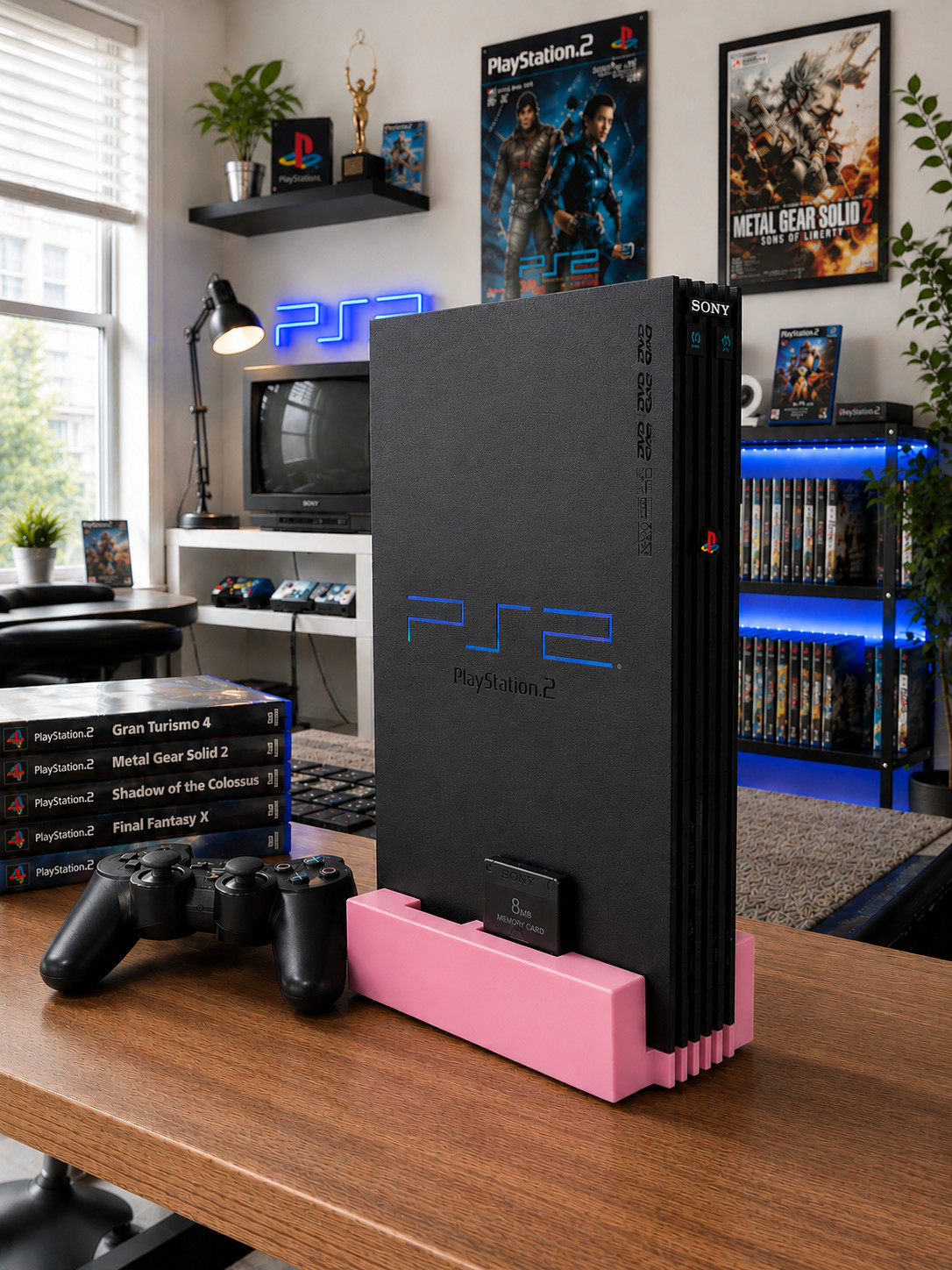 PS2 Vertical Stand | Retro Gaming Display Dock