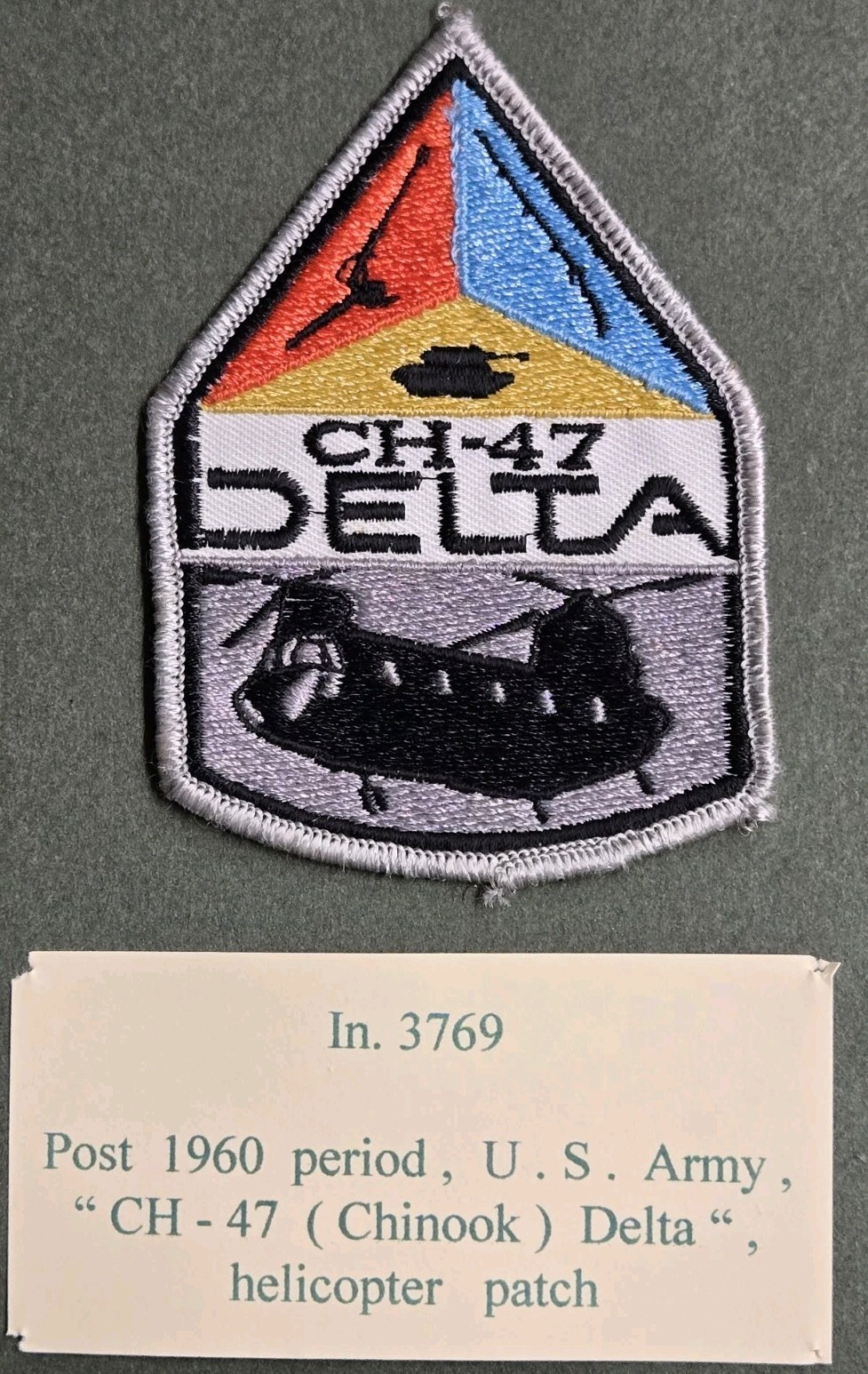 CH47 Chinook Helicopter Pocket Patch (343)
