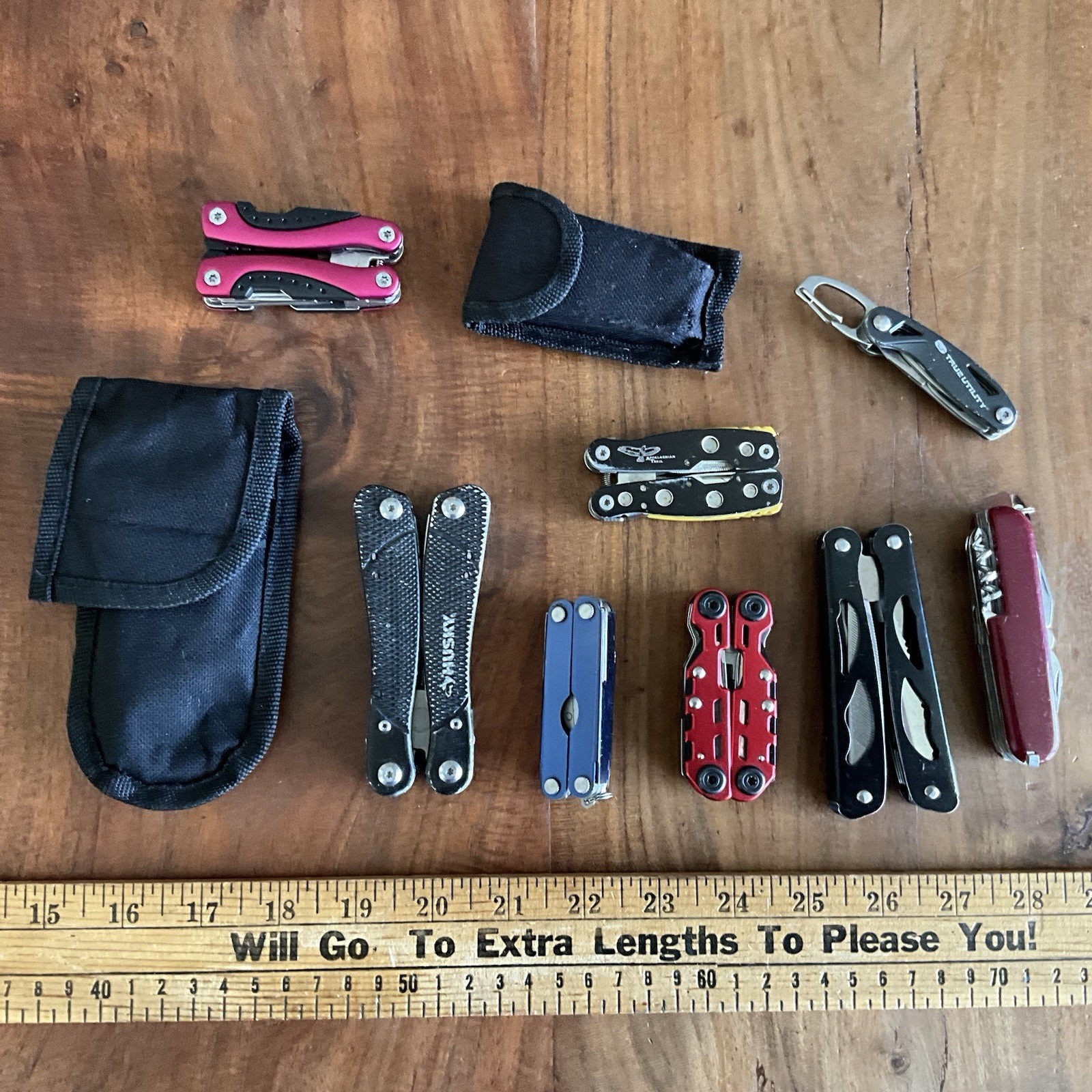 Mixed Pocket Knife Utility Multi-Tool Lot Sheaths