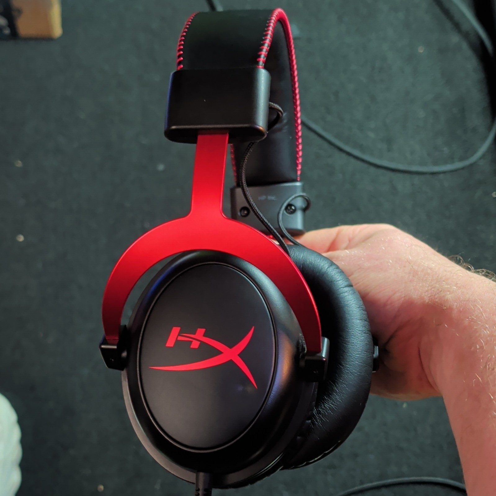 HyperX Cloud II Wired Over-Ear Headset w/ Mic, 3.5mm, Black/Red