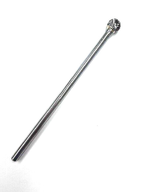 SD-5L6 CARBIDE BURR BALL DOUBLE CUT 1/2" X 7/16"  1/4 SHANK 6-7/16 LONG HTC USA
