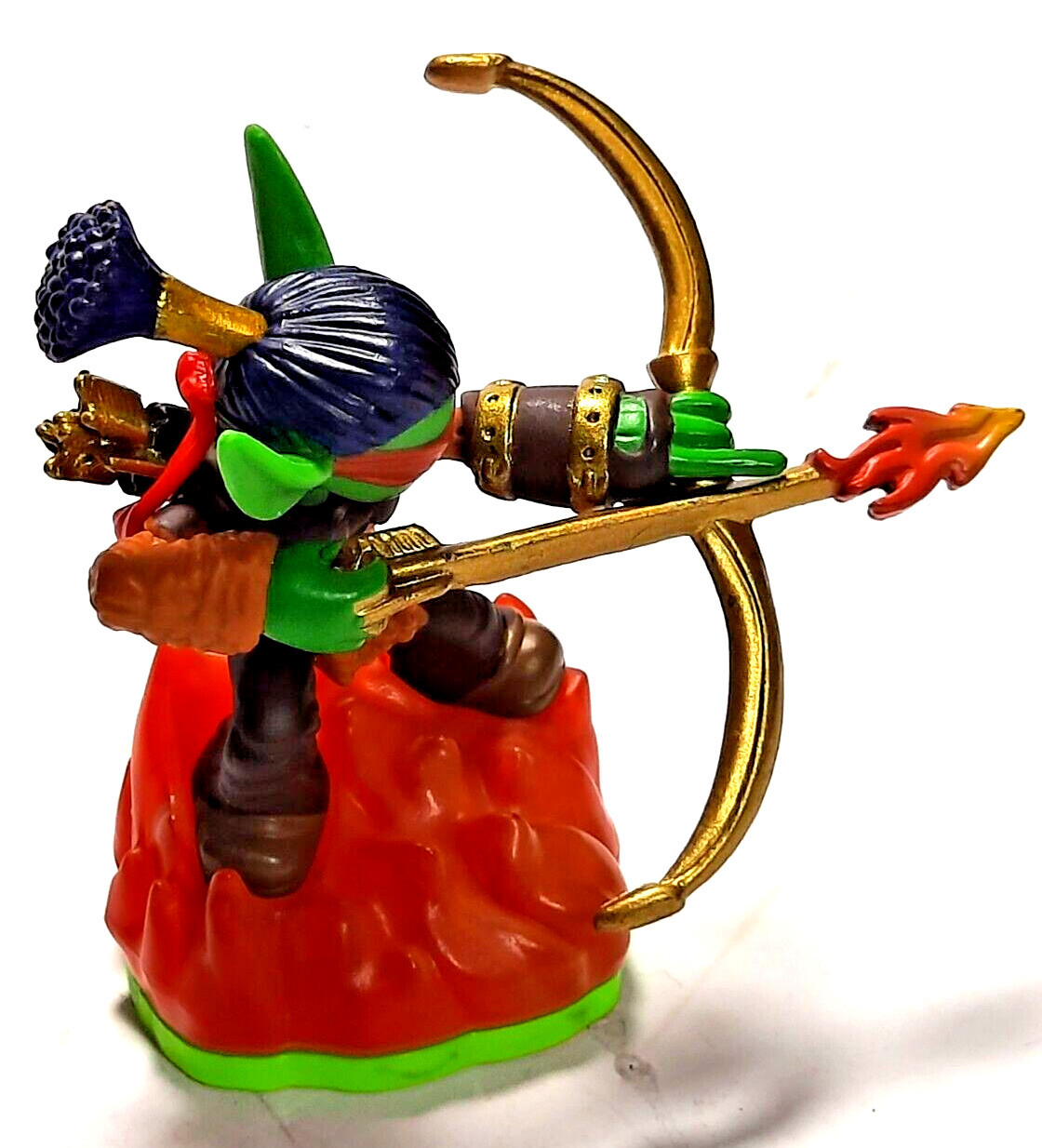 Skylanders FLAMESLINGER game figure Green base, pre-owned