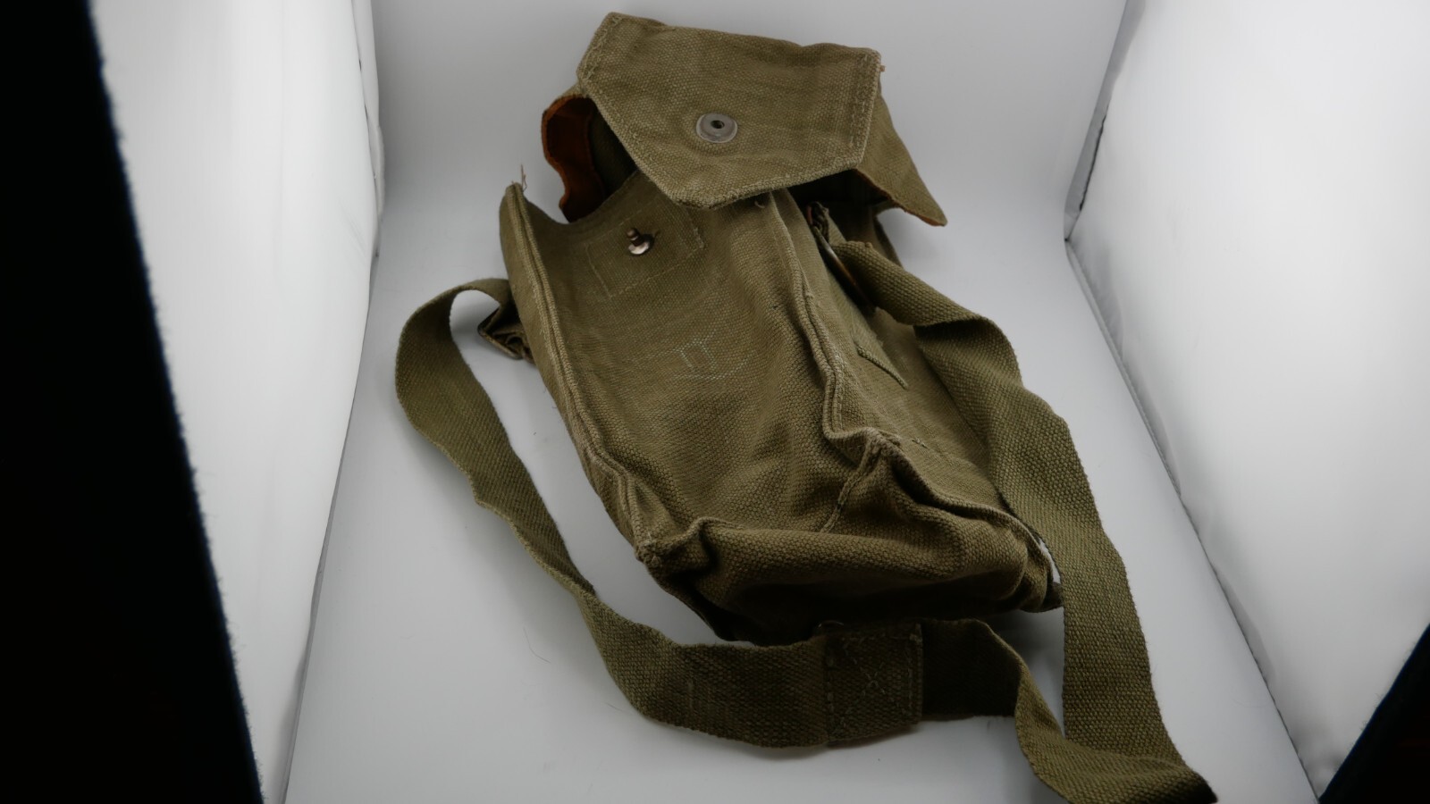 Military Surplus Belgian Gas Mask Bag Grade 2 Olive Drab