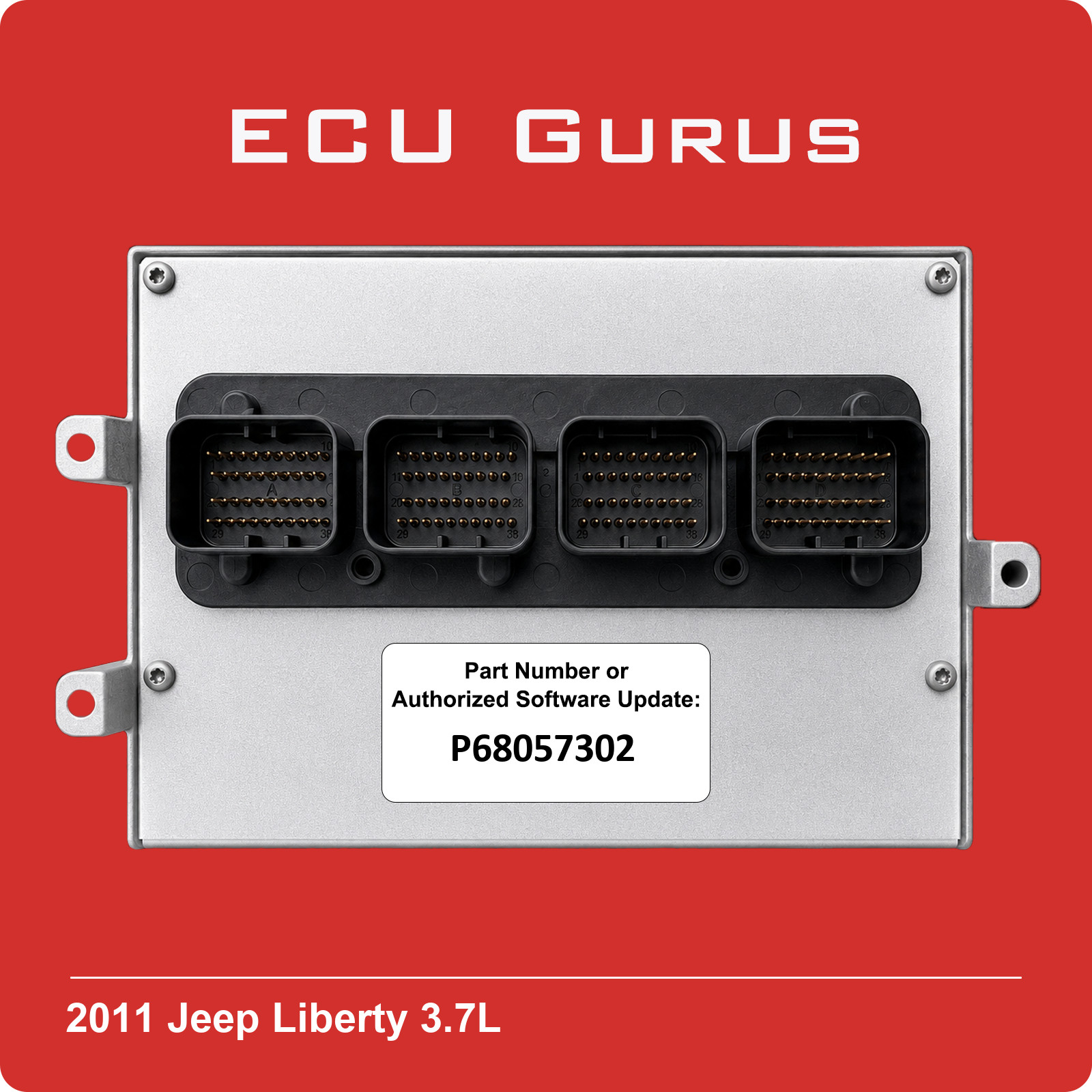 2011 Jeep Liberty 3.7L Engine Computer P68057302 "VIN Programmed" ECM PCM ECU