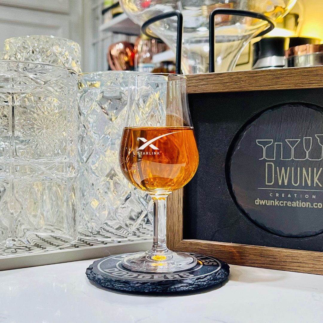 Custom Engraved Starlink Tasting Glass – 3.4 oz Tulip