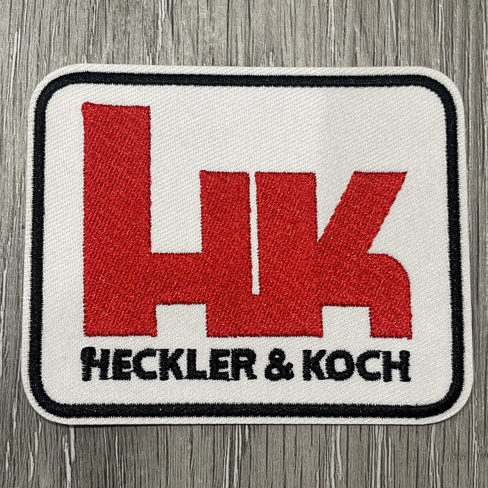HK Heckler & Kock Gun Embroidered Iron On Patch 3.03x3.70 inch