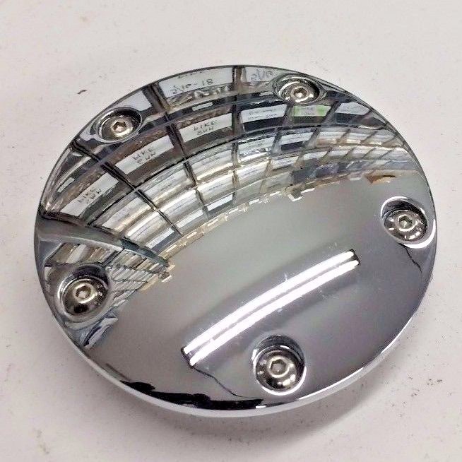 5 HOLE CHROME DOMED TIMING COVER hd harley twin cam big twin points 1999 up