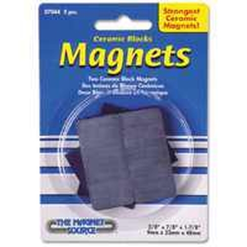 NEW MASTER MAGNETIC 7044 2PK CERAMIC BLOCK MAGNETS 9934423