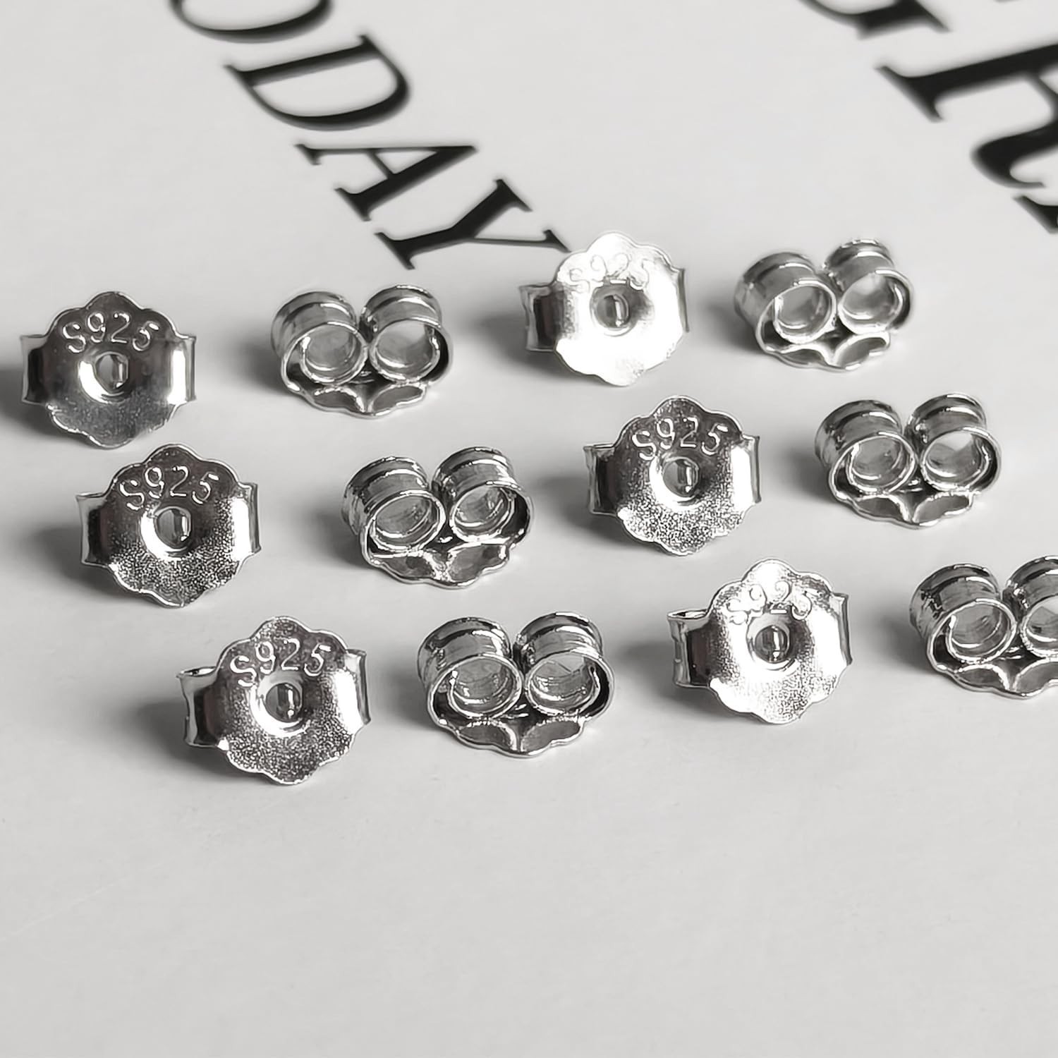 14K Gold Plated Earring Backs - 12 pcs Hypoallergenic for Sensitive Ears