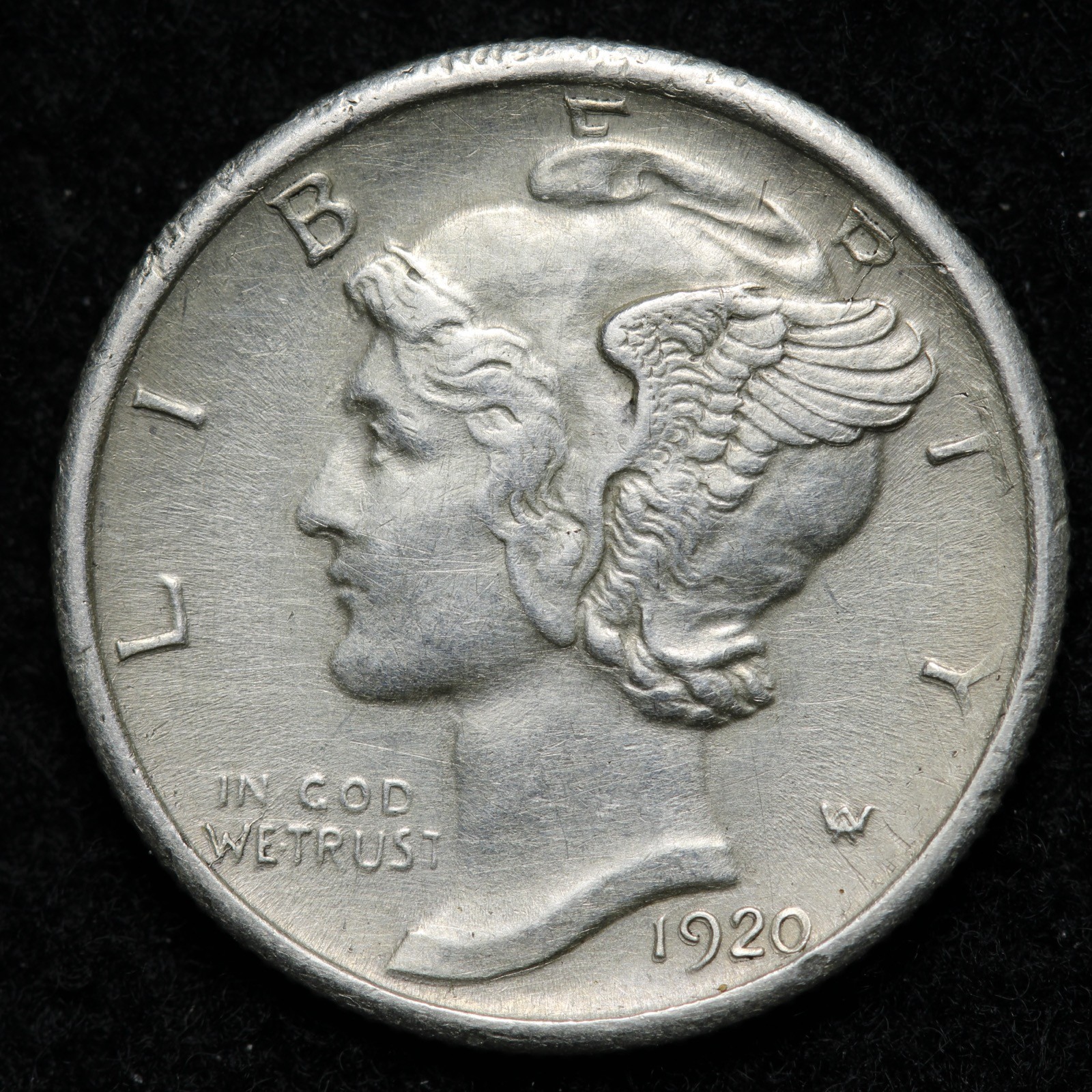1920-D Mercury Silver Dime UNC *UNCIRCULATED* MS E145 QVMM
