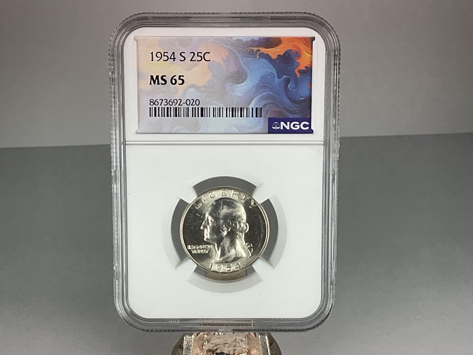 1954-S San Francisco WASHINGTON SILVER 25c QUARTER~ NGC MS 65 ~BEAUTIFUL COIN~