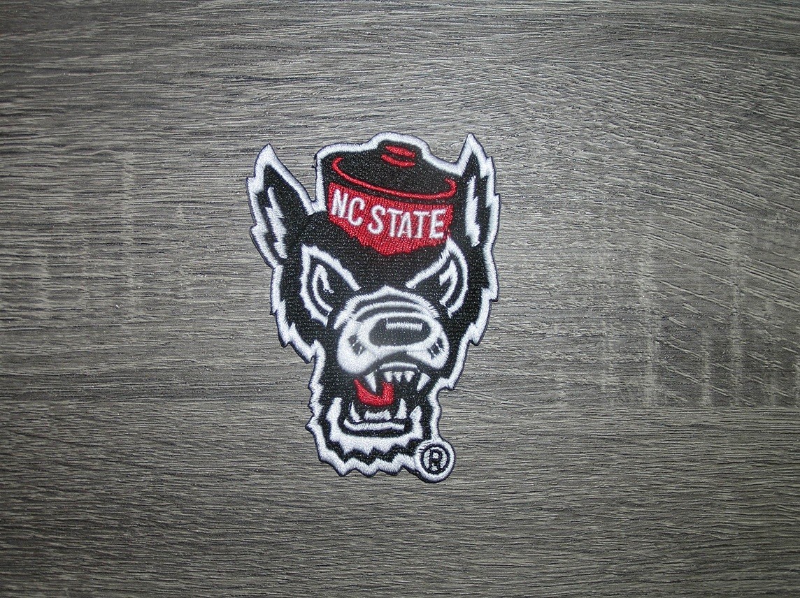 NC State Wolfpack University College Embroidered Iron On Patch 2.75" x 4"
