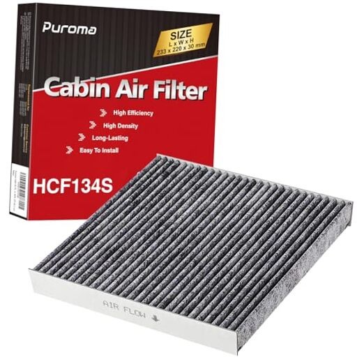 Cabin Air Filter with Activated Carbon, Replacement for CP34, CF034, Honda & 1