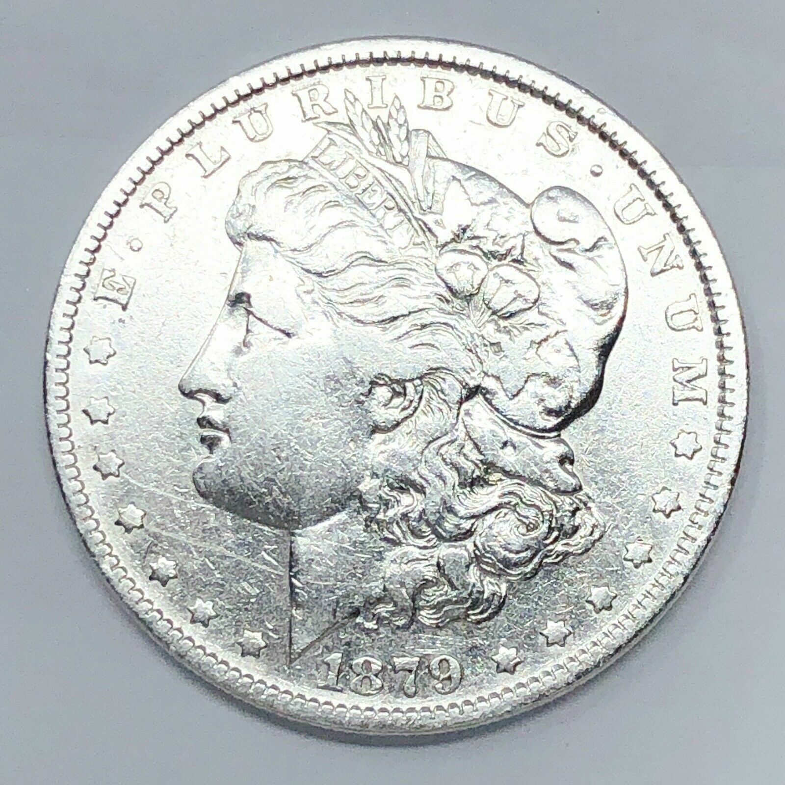 1879   MORGAN SILVER DOLLAR 90% SILVER $1 US COIN - Nice! See Photo!  D001