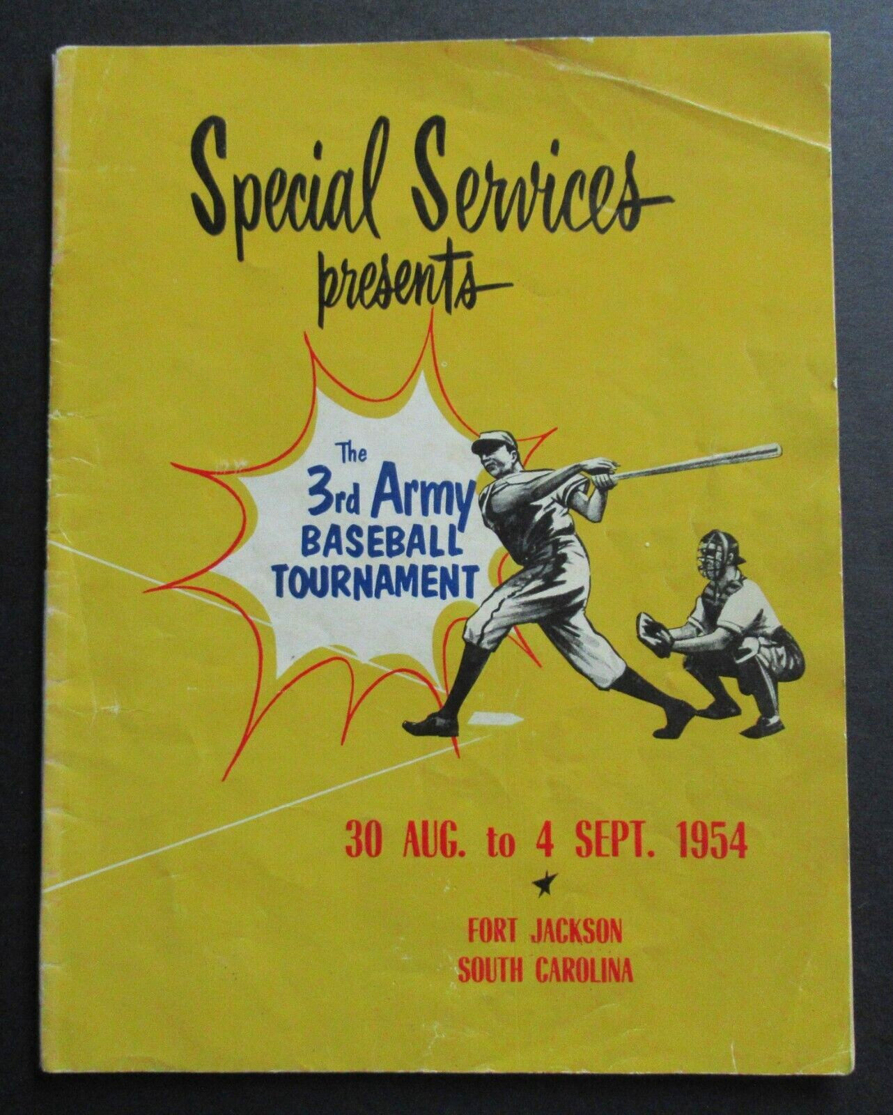 1954 Army Baseball Program, MLB Players, Siebern Abernathy Throneberry Sullivan