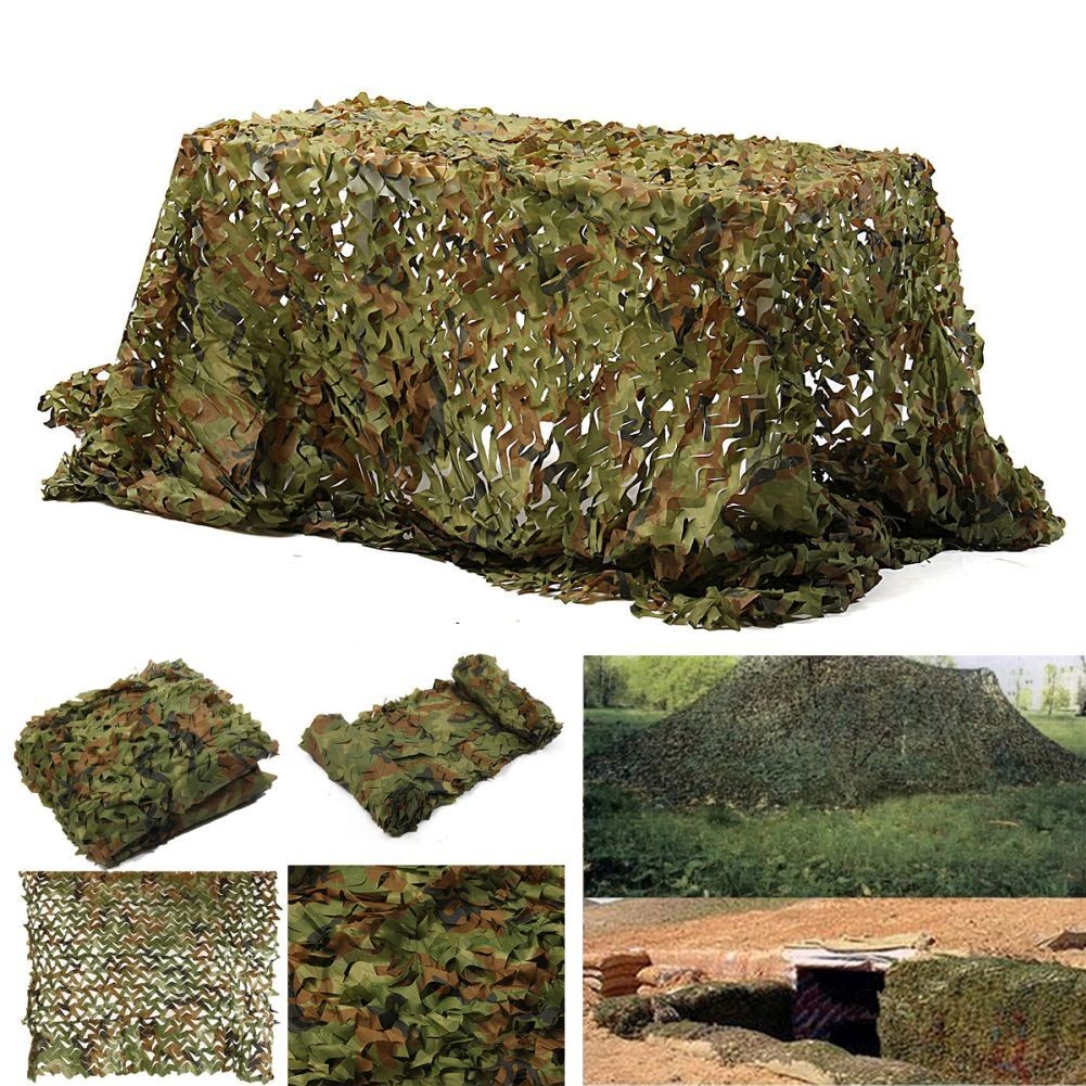 13-20Ft Camping Camouflage Netting Military Camo Sunshade Mesh Hunting Car Cover