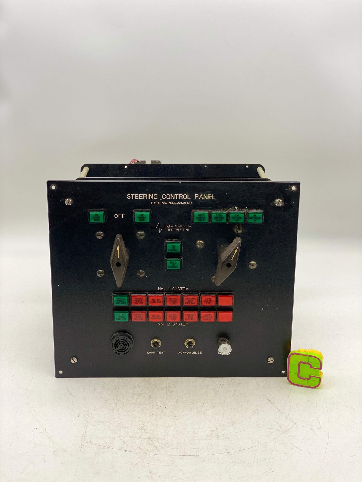 EMI Engine Monitor Inc 9999-S9480-C Pilothouse Steering Control Panel (Used)
