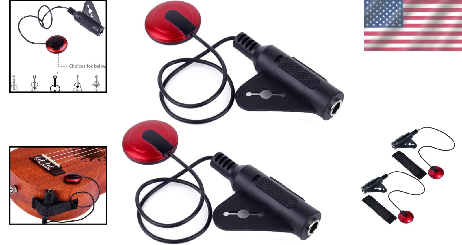 Piezo Contact Microphone for Acoustic Instruments