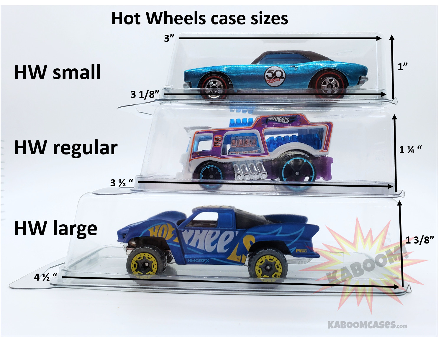ANY SIZE Loose Hot Wheels Plastic Car Cases containers NEW clamshells diecast