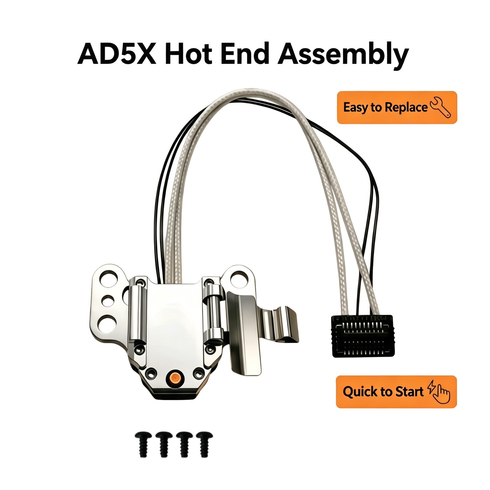 Heating Assembly Kit for Flashforge AD5X Hot End Heating Component w/thermistor