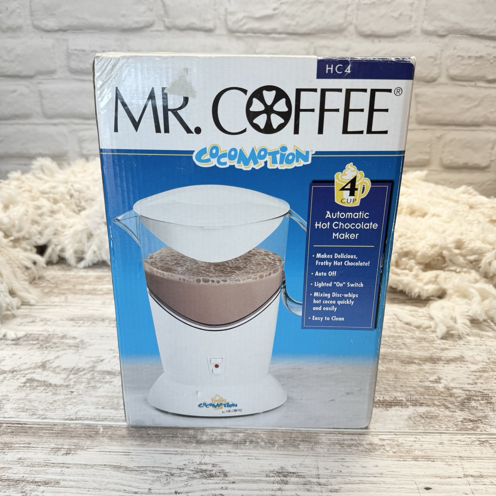 Mr. Coffee Coco Motion Automatic Hot Chocolate Maker 4 Cup HC4 NEW
