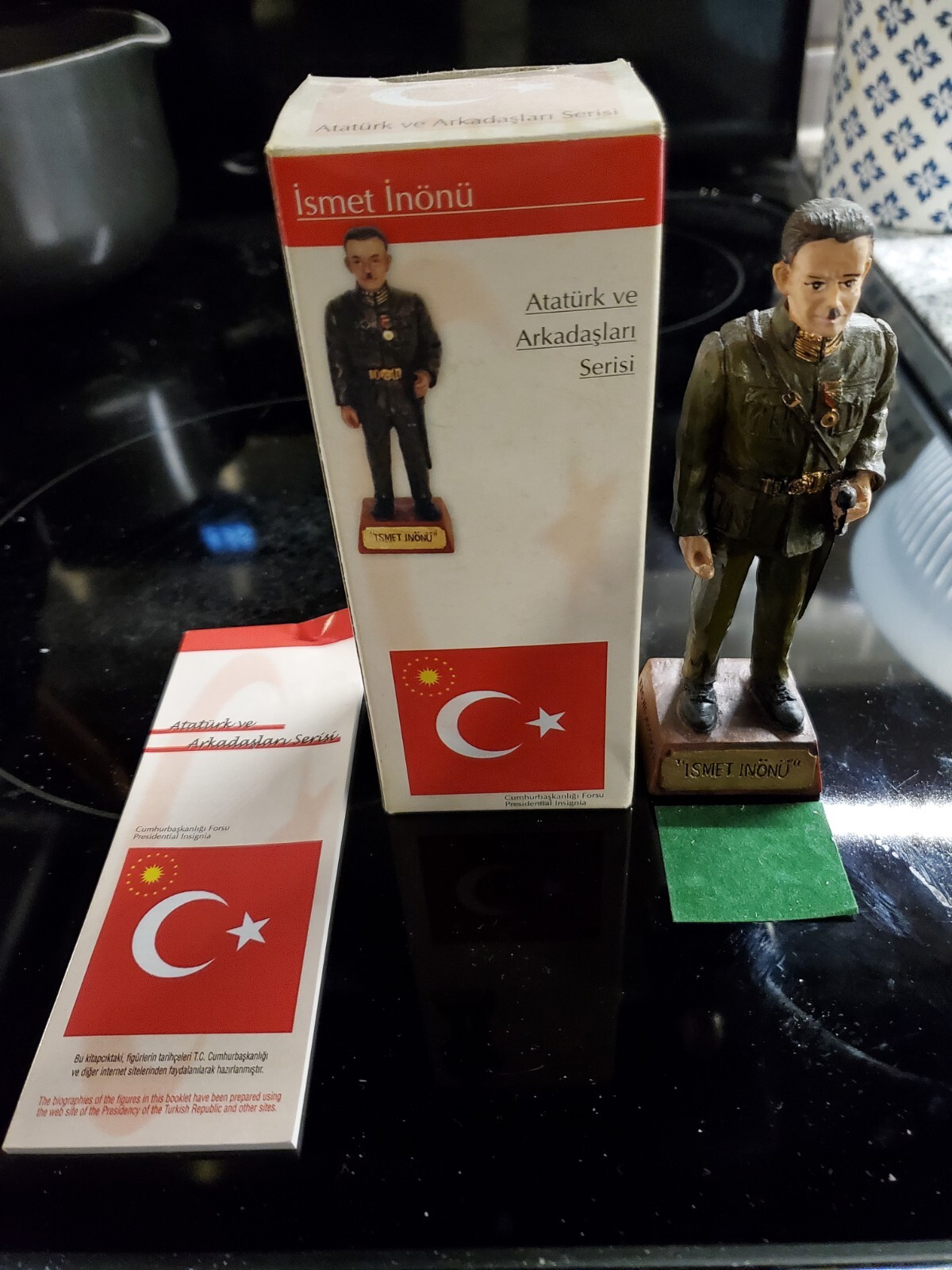 Ataturk Series: Ismet Inonu Figurine- Kahraman- Hand-Painted- Turkish- 5"- Resin