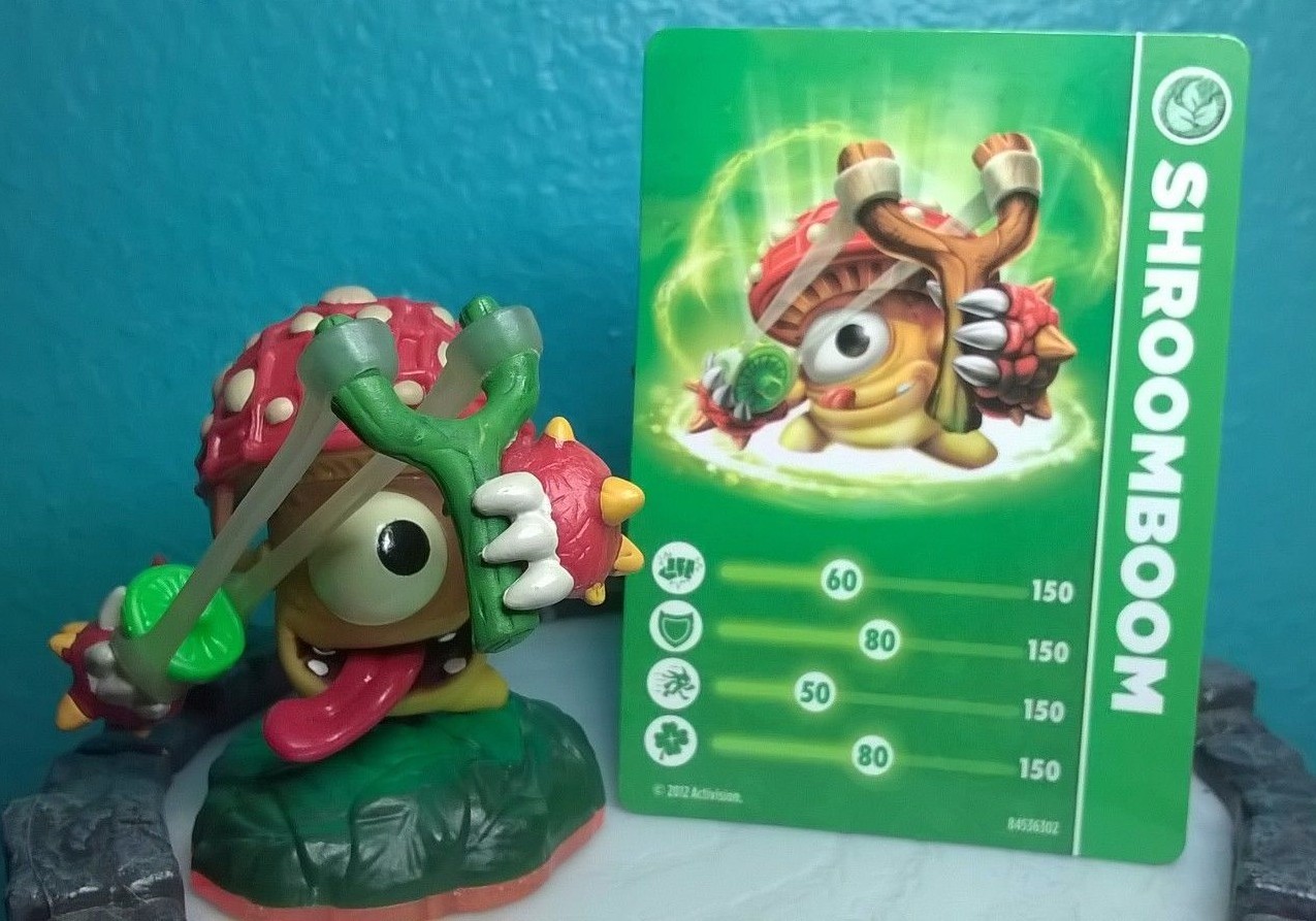 SHROOMBOOM figure + Card Skylanders Giants Life