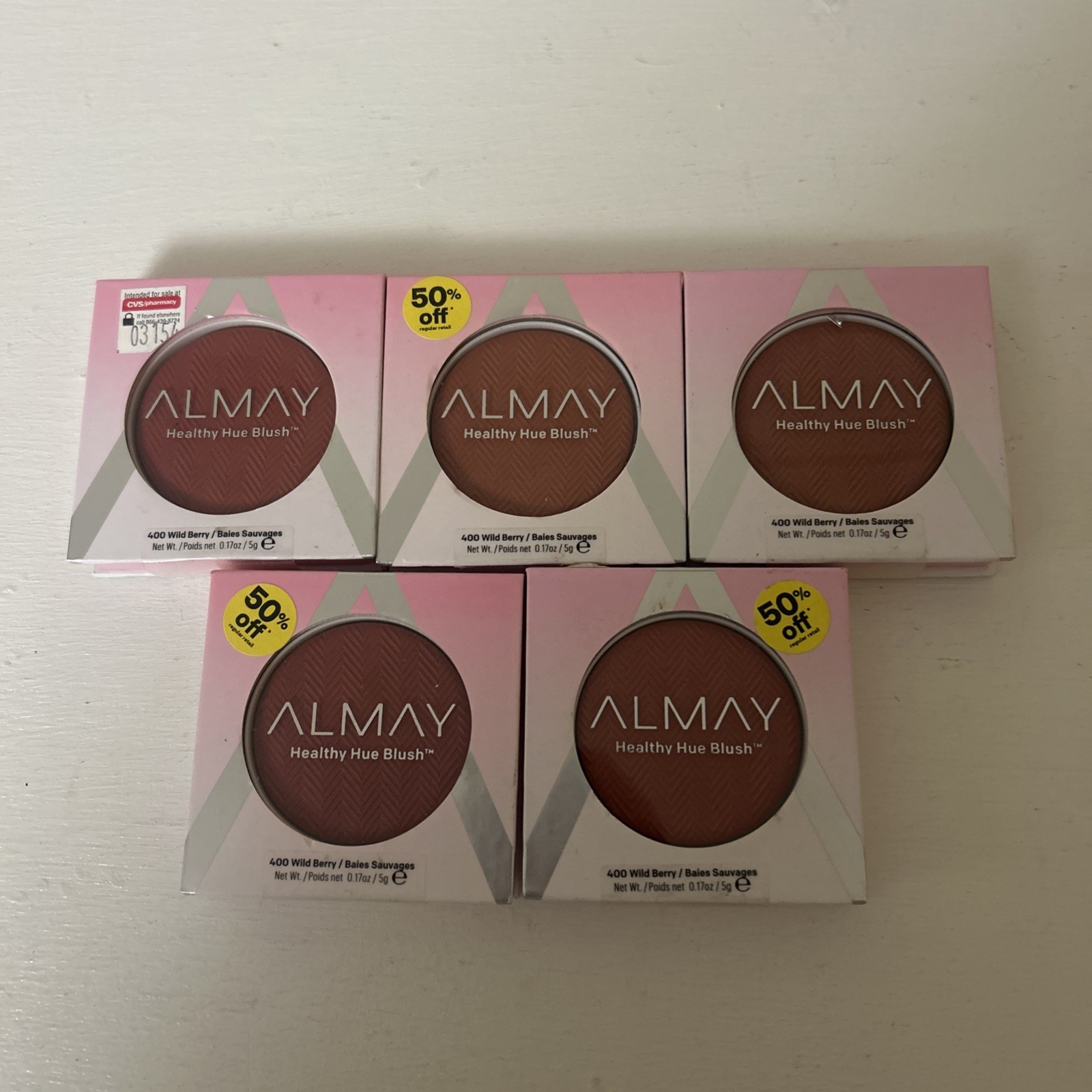 Pack of 7 Almay Healthy Hue Blush, Wild Berry 400