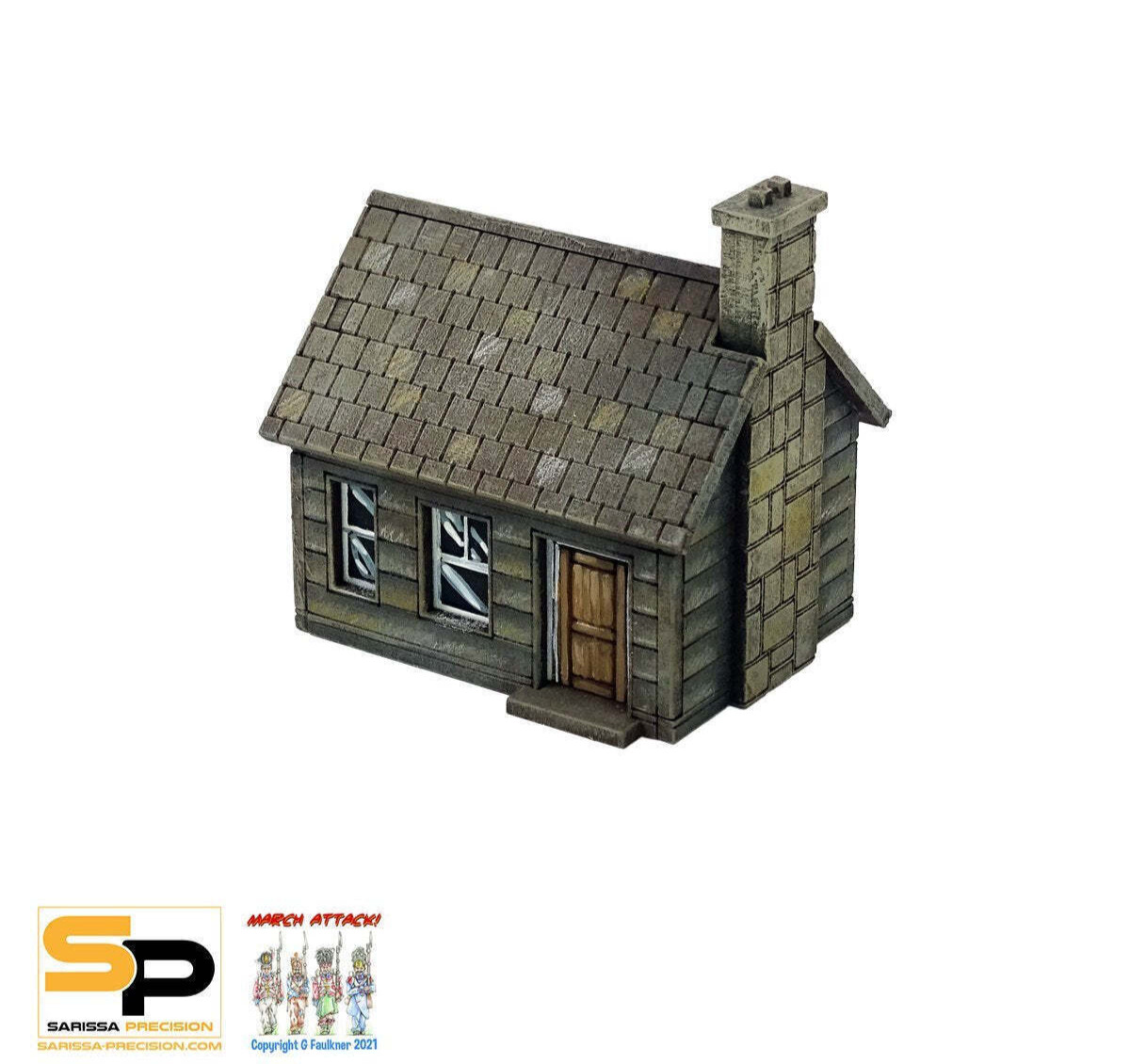 15MM North American Shack by Sarissa (Unpainted)