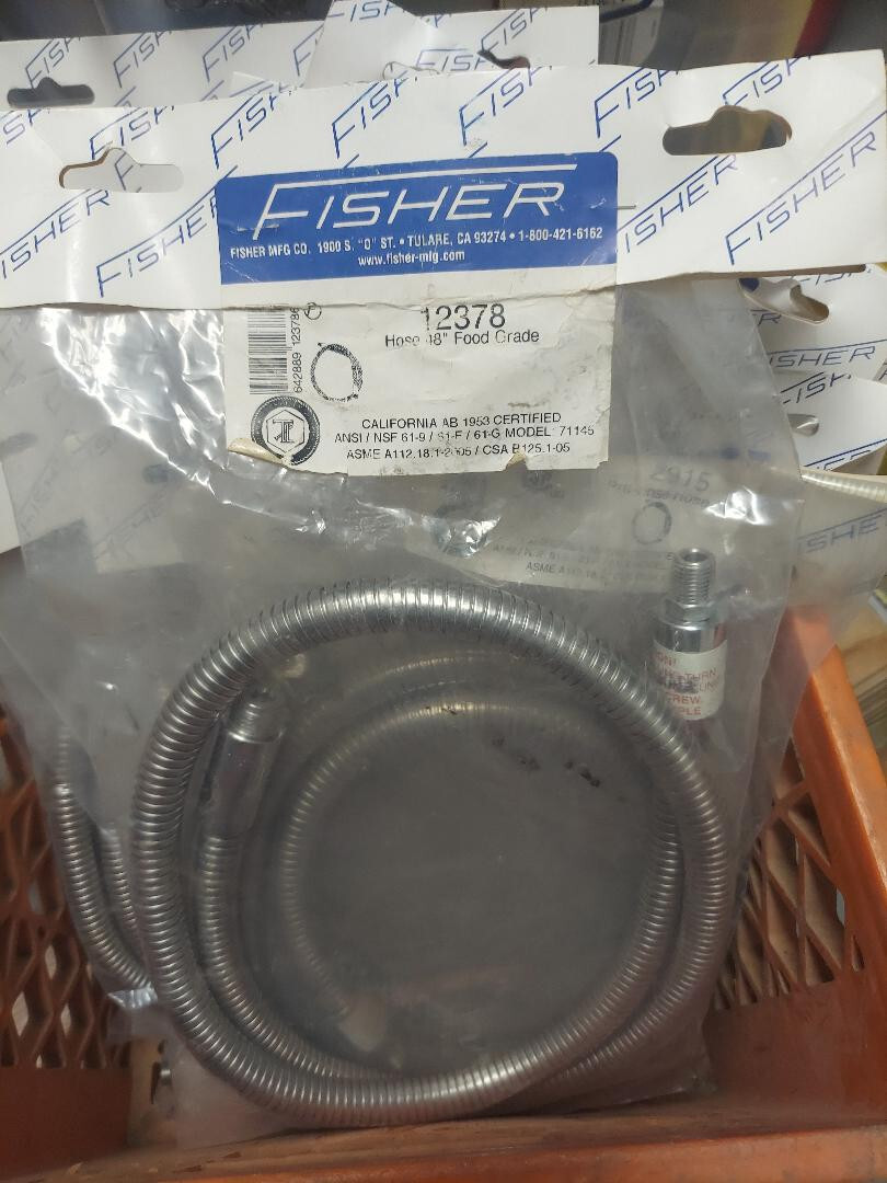 Fisher #12378 Food Grade Hose 48" Long