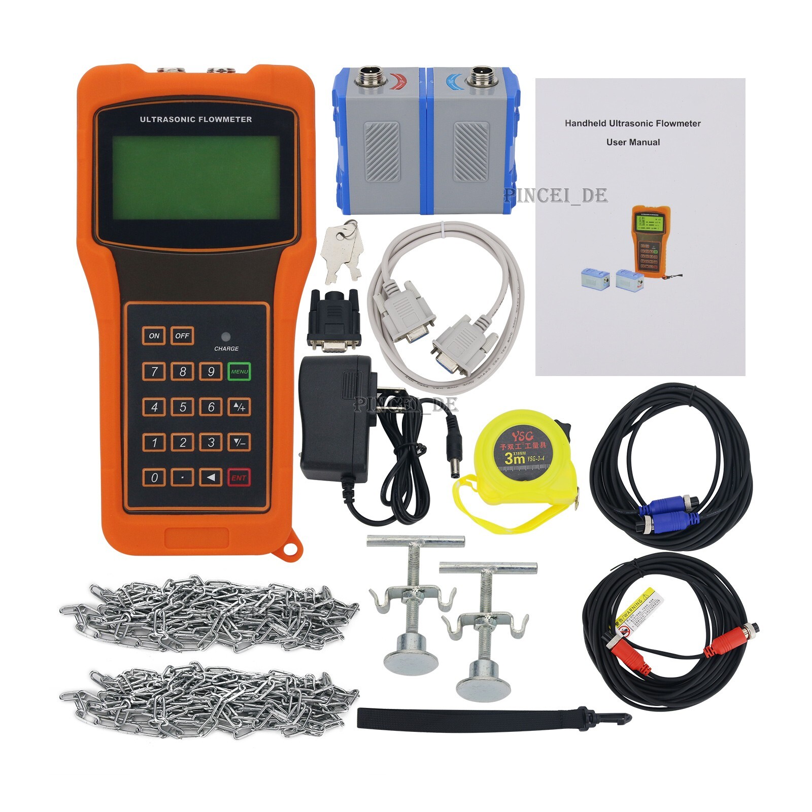 NEW TUF-2000H TM1 Handheld Ultrasonic Flow Meter for Industrial Flow Measurement