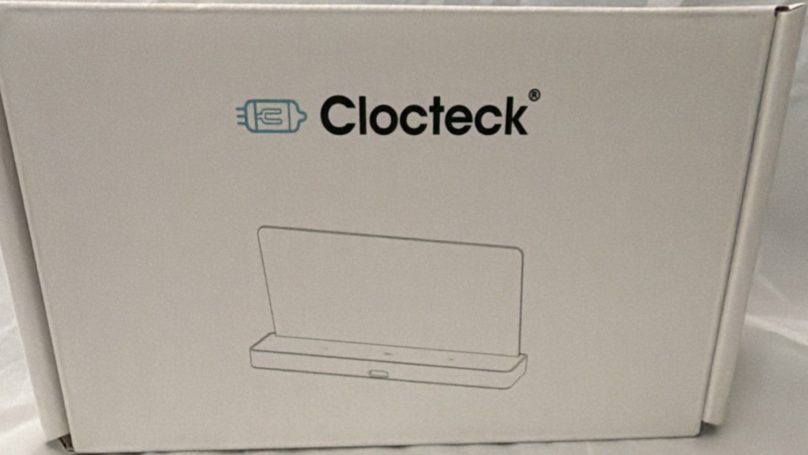 ClocTeck CT-021 Digital Alarm Clock, Pink/Gray, Rechargeable Battery, Plastic