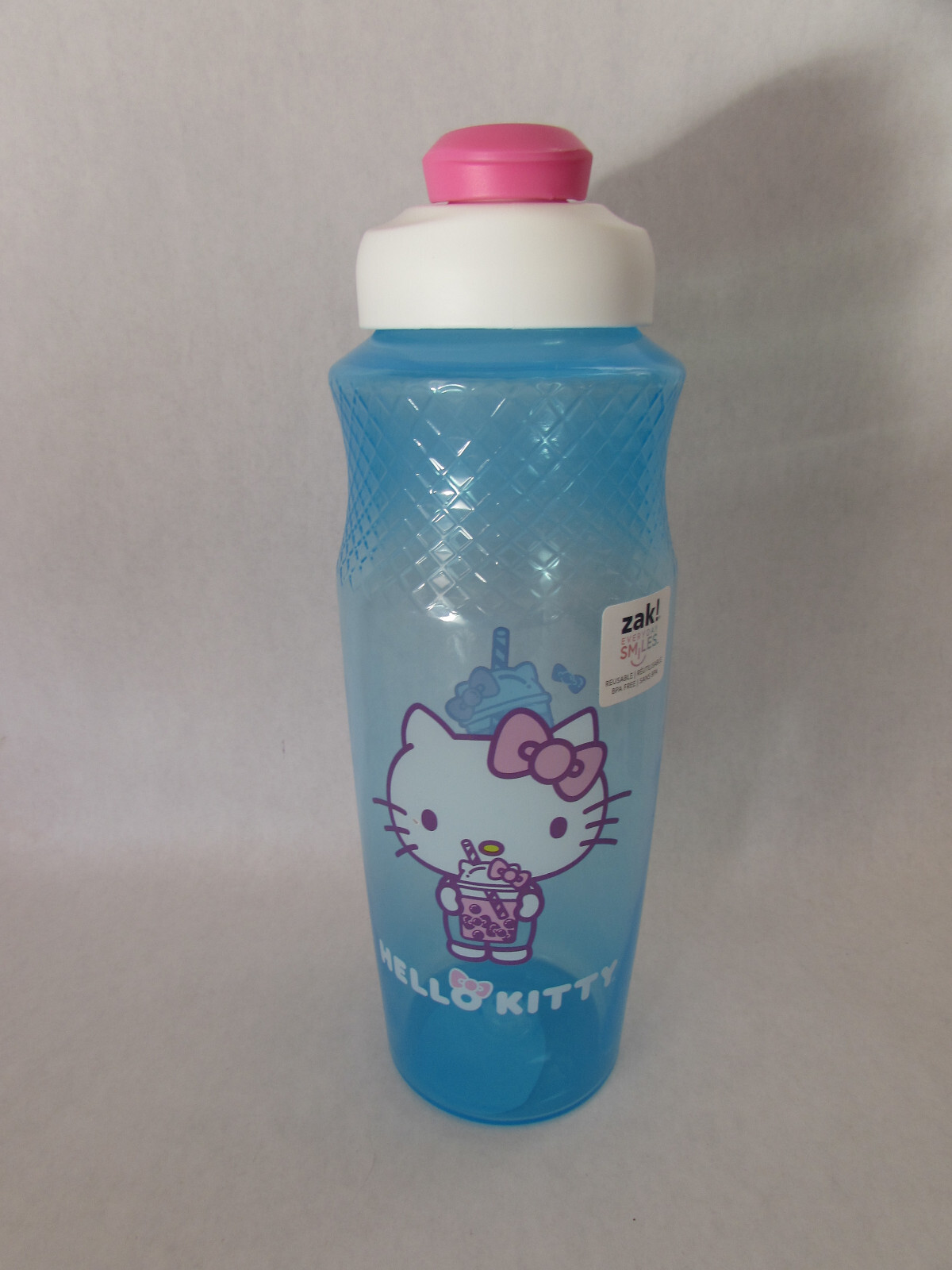 Zak Sanrio Hello Kitty Kawaii Blue Boba Sport Water bottle 30 oz BPA Free