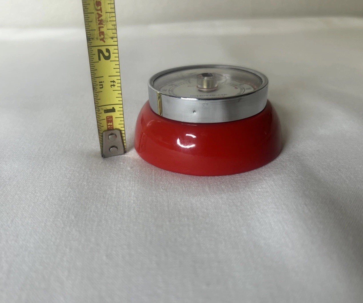 Dulton Red Magnetic Kitchen Timer Tested Works Retro MCM Style