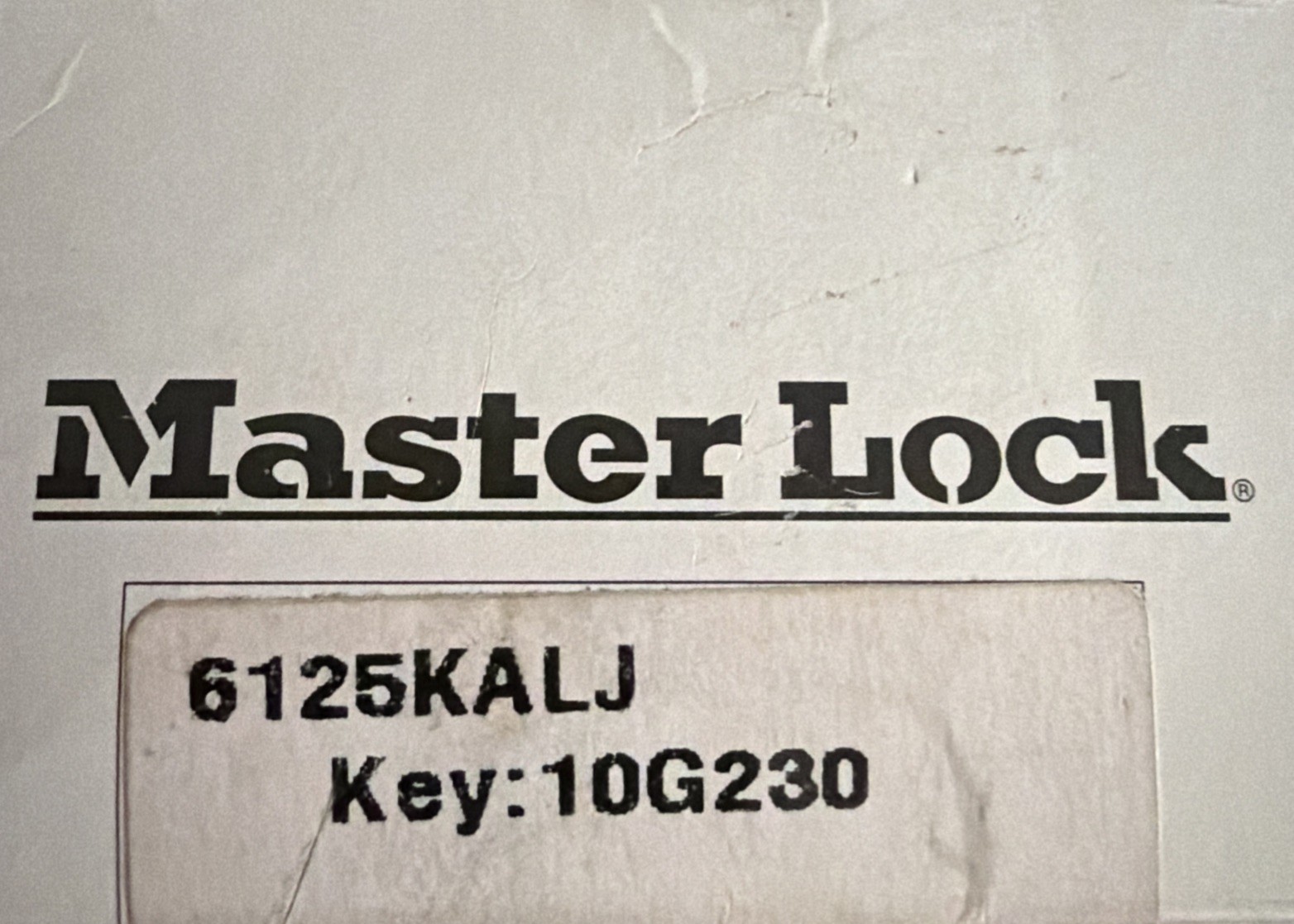 Master Lock 6125Kalj Padlock, Pro Series , Long Shackle, Rectangular Steel