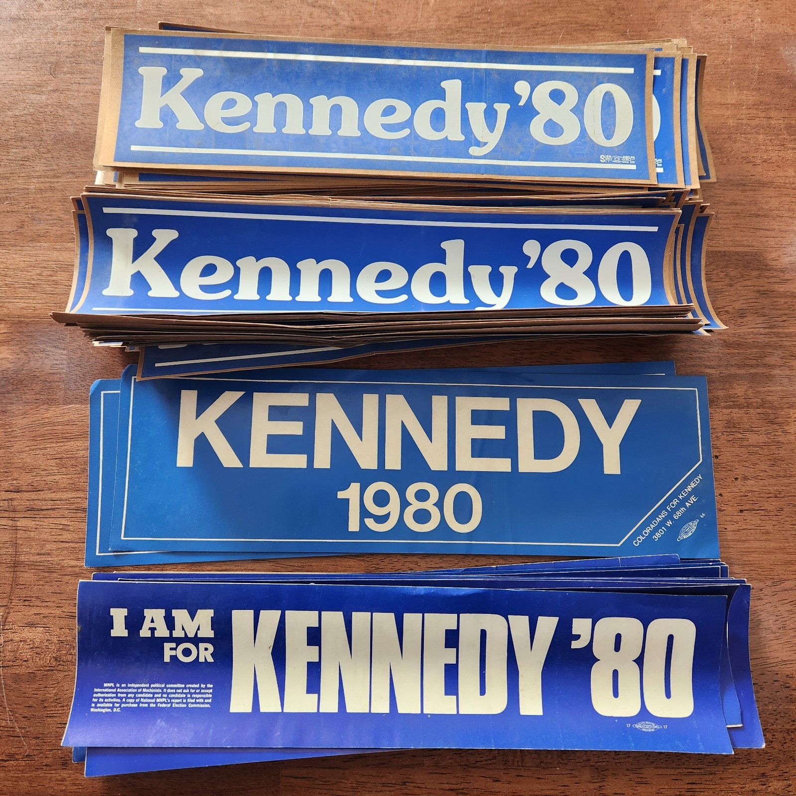Ted Kennedy 1980 Presidential Candidate Election Bumper Stickers Lot Of 111