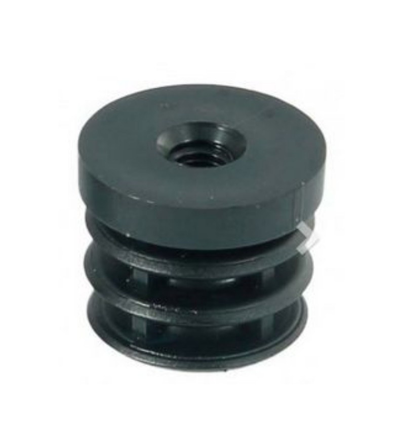 10x Threaded Plug Round 30 mm with Thread M8 Black Lamellar Plug #2